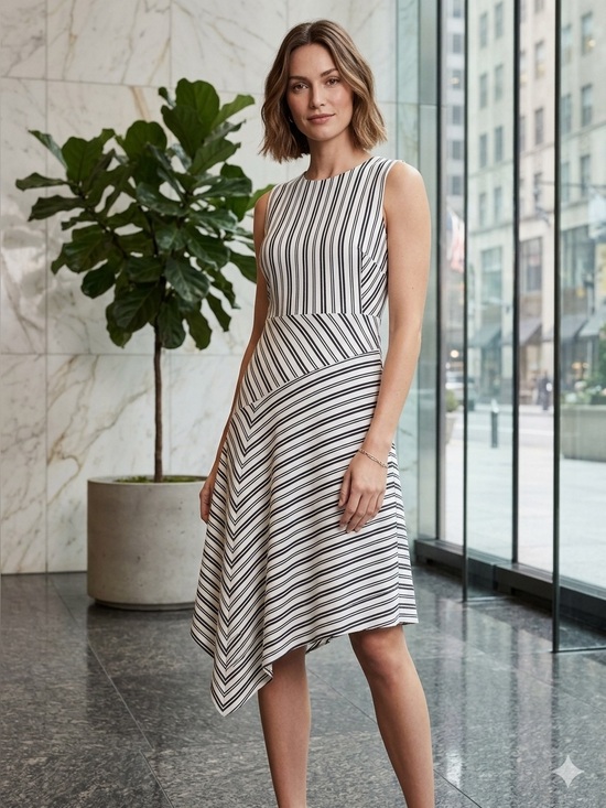 Banana Republic Dresses & Skirts - Banana Republic asymetrical fit and flare dress